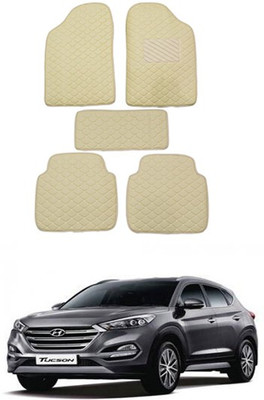RKPSP Leatherite 5D Mat For  Hyundai Tucson(Beige)
