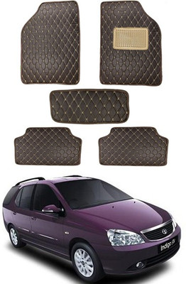 MATIES Leatherite Standard Mat For  Universal For Car(Brown)