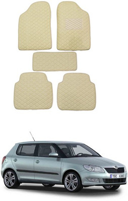 RKPSP Leatherite 5D Mat For  Universal For Car(Beige)
