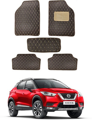 AYW Leatherite 5D Mat For  Nissan KICKS(Brown)