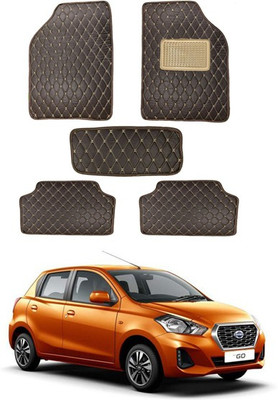 RKPSP Leatherite 5D Mat For  Universal For Car(Brown)