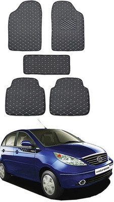 AYW Leatherite 5D Mat For  Tata Vista(Black)