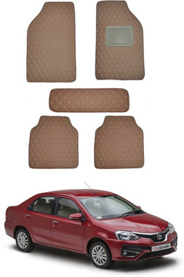MATIES Leatherite Standard Mat For  Universal For Car(Brown)