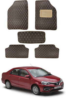 MATIES Leatherite Standard Mat For  Universal For Car(Brown)