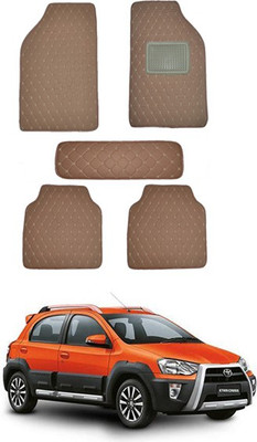 MATIES Leatherite Standard Mat For  Universal For Car(Brown)