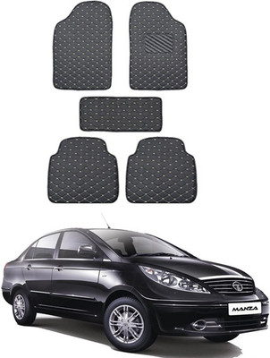 RKPSP Leatherite 5D Mat For  Tata Manza(Black)