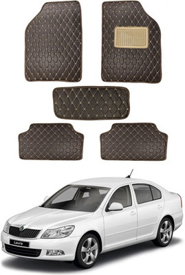 MATIES Leatherite Standard Mat For  Universal For Car(Brown)