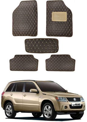 MATIES Leatherite Standard Mat For  Universal For Car(Brown)