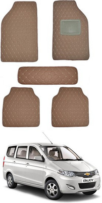 AYW Leatherite 5D Mat For  Chevrolet Enjoy(Brown)