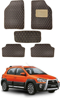 RKPSP Leatherite 5D Mat For  Chevrolet Universal For Car(Brown)