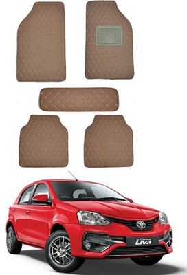 MATIES Leatherite Standard Mat For  Etios(Brown)