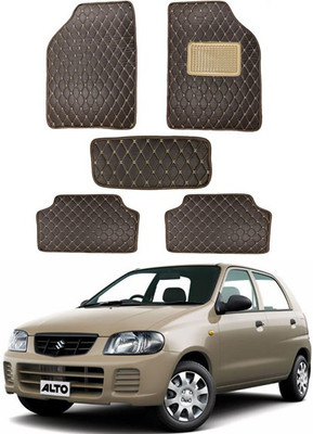 AYW Leatherite 5D Mat For  Maruti Suzuki Alto(Brown)