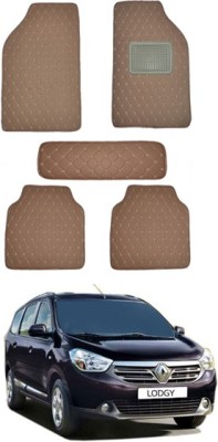 AYW Leatherite 5D Mat For  Renault Lodgy(Brown)