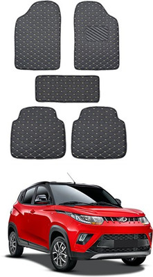 AYW Leatherite 5D Mat For  Mahindra KUV 100(Black)