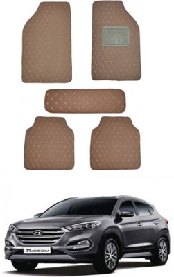 MATIES Leatherite Standard Mat For  Universal For Car(Brown)