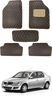 RKPSP Leatherite 5D Mat For  Universal For Car(Brown)