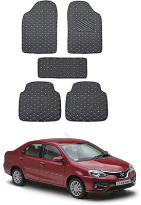 AYW Leatherite 5D Mat For  Toyota Etios(Black)