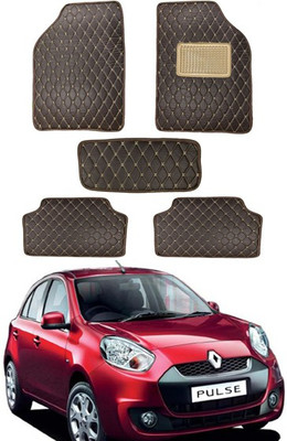 RKPSP Leatherite 5D Mat For  Universal For Car(Brown)