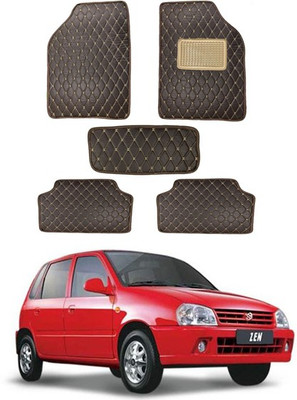MATIES Leatherite Standard Mat For  Universal For Car(Brown)
