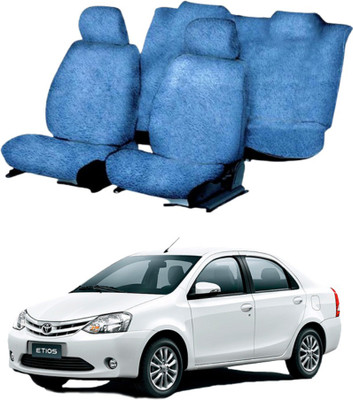 Chiefride Cotton Car Seat Cover For Toyota Etios(4 Seater, 2 Back Seat Head Rests)