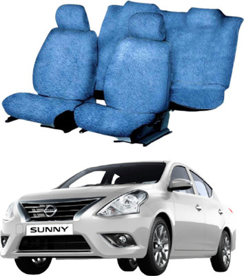 Chiefride Cotton Car Seat Cover For Nissan Sunny(All Detachable Headrest, 5 Seater, 2 Back Seat Head Rests)