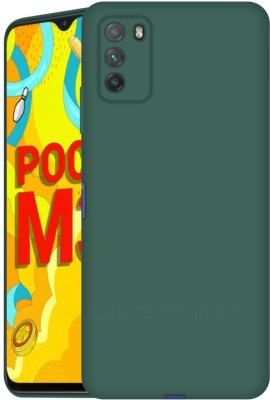 CASE CREATION Back Cover for POCO M3(Green, Shock Proof, Silicon, Pack of: 1)