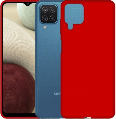 CASE CREATION Back Cover for New Samsung Galaxy A12 (2020) Soft Back Case Fashion Velvet Cover(Red, Grip Case, Pack of: 1)