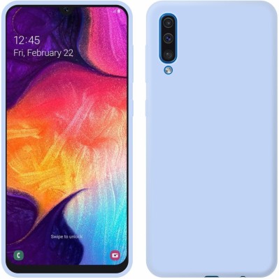 CASE CREATION Back Cover for Samsung Galaxy A50 2019 Liquid Silicon OG Premium Case Cover(Purple, Shock Proof, Silicon, Pack of: 1)
