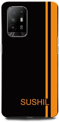 GRAFIQE Back Cover for OPPO F19 Pro Plus 5G(Black, Orange, Shock Proof, Pack of: 1)