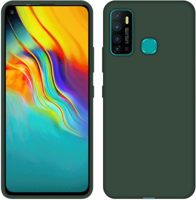 CASE CREATION Back Cover for Infinix Hot 9 (2020) Soft Back Case Fashion Velvet Cover(Green, Dual Protection, Silicon, Pack of: 1)