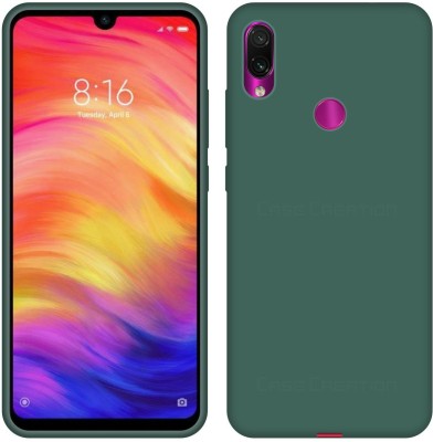CASE CREATION Back Cover for New Xiaomi Redmi Note 7 Pro (2019) Luxurious OG Series Slim Silicone Case(Green, Grip Case, Pack of: 1)