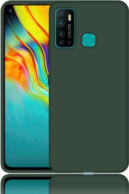 CASE CREATION Back Cover for Infinix Hot 9 Liquid Silicon OG Premium Case Cover(Green, Waterproof, Pack of: 1)