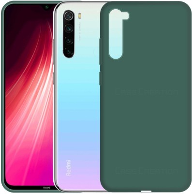 CASE CREATION Back Cover for Xiaomi Redmi Note 8 2019 Soft Back Case Fashion Velvet Cover(Green, Shock Proof, Silicon, Pack of: 1)