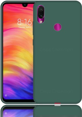 CASE CREATION Back Cover for Xiaomi Redmi Note 7 Solid Colorful Premium Feel Matte Finish(Green, Waterproof, Pack of: 1)