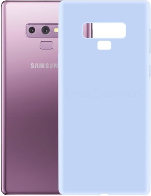CASE CREATION Back Cover for New Samsung Galaxy Note 9 (2016) Liquid Silicon OG Premium Case Cover(Purple, Grip Case, Pack of: 1)