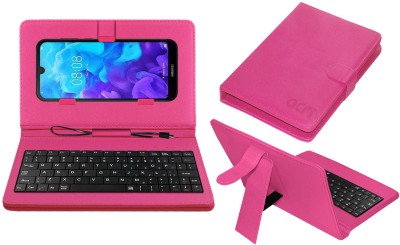 ACM Keyboard Case for Huawei Y5 2019(Pink, Cases with Holder, Pack of: 1)