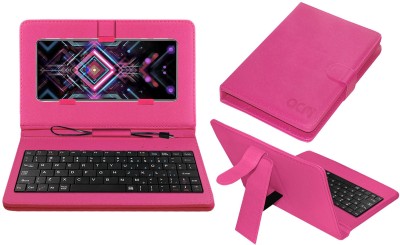 ACM Keyboard Case for Poco F3 Gt(Pink, Cases with Holder, Pack of: 1)