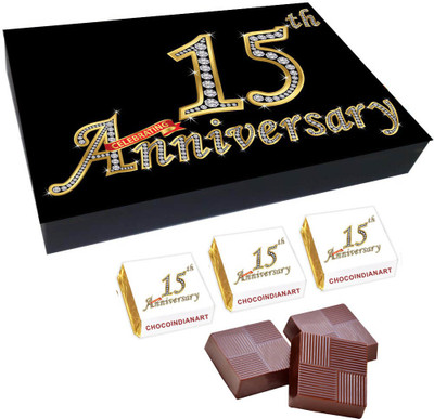 CHOCOINDIANART Sweety Sweety 15th Anniversary, 12pcs Delicious Chocolate Gift Box, Truffles(12 Units)