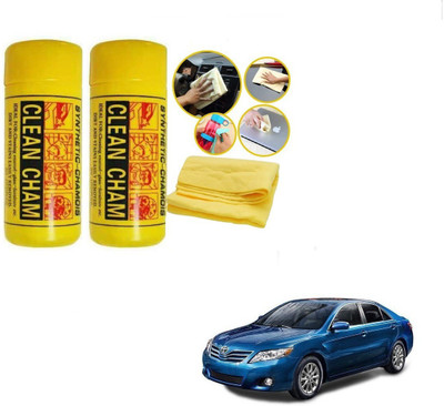 AuTO ADDiCT Chamois Leather Vehicle Washing  Cloth(Pack Of 2)