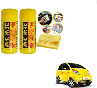 AuTO ADDiCT Chamois Leather Vehicle Washing  Cloth(Pack Of 2)