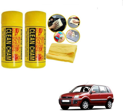 AuTO ADDiCT Chamois Leather Vehicle Washing  Cloth(Pack Of 2)
