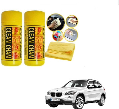 AuTO ADDiCT Chamois Leather Vehicle Washing  Cloth(Pack Of 2)