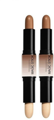 NADJA Professional Double-end Make up Concealer Contouring Sticks pack 2 Concealer(Brown, 8 g)