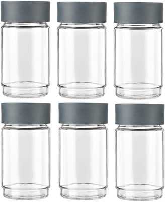 cello Glass Utility Container  - 1000 ml(Pack of 6, Grey)