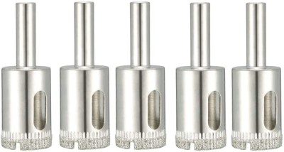 A&S TOOLSHOP 05Pcs 20mm Diamond Coated Glass Hole Saw Drill Bits for Ceramic Tile Marble