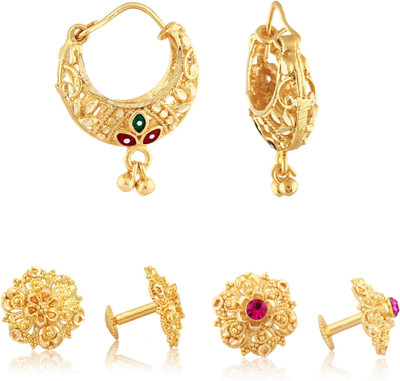VIGHNAHARTA Sizzling Charming Alloy Gold Plated Stud and Chandbali Earring Combo set For Women and Girls Pack of- 3 Pair Earrings- VFJ1101-1090-1098ERG Alloy, Brass Stud Earring, Chandbali Earring VIGHNAHARTA Sizzling Charming Alloy Gold Plated Stud and Chandbali Earring Combo set For Women and Girls Pack of- 3 Pair Earrings- VFJ1101-1090-1098ERG Alloy, Brass Stud Earring, Chandbali Earring