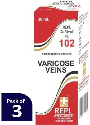 REPL Dr Advice No.102 VARICOSE VEINS Dilution(3 x 30 ml)