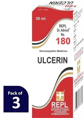 REPL Dr Advice No.180 ULCERIN Dilution(3 x 30 ml)