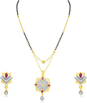 Sukkhi Alloy Gold-plated Gold, Black Jewellery Set(Pack of 1)