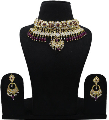 VIVA VIRAL Brass Gold-plated Multicolor Jewellery Set(Pack of 1)